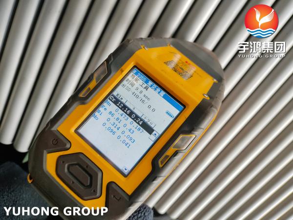 Tubo sem costura de aço inoxidável ferrítico ASTM A268 TP410 Trocador de calor