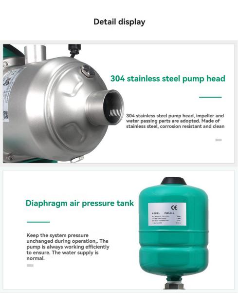 Bath Hotel Water Booster Pump Constant Pressure Regulator Circulating Pump