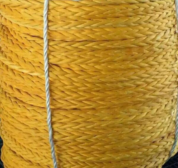 Floating 12 Strands Braided UHMWPE Ropes Spectral Synthetic HMPE Rope 14mm 16mm