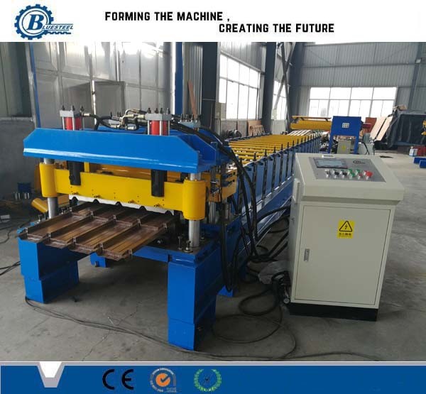 Metal Trapezoidal Step Roof Tile Roof Roll Forming Machine