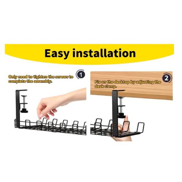 Удаляемый трей для управления кабелями для домашнего офиса