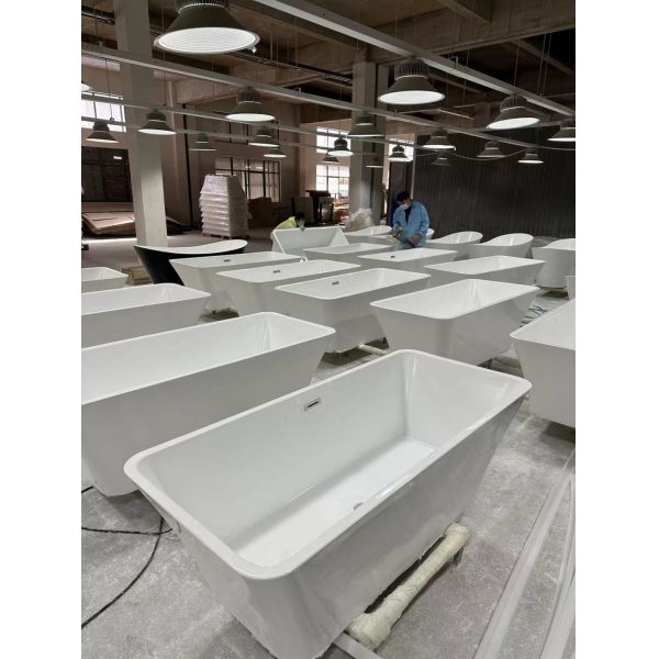 Bulk Purchase Customized Pure Pmmma Acrylic Freestanding Bathtub with Fast Shipping