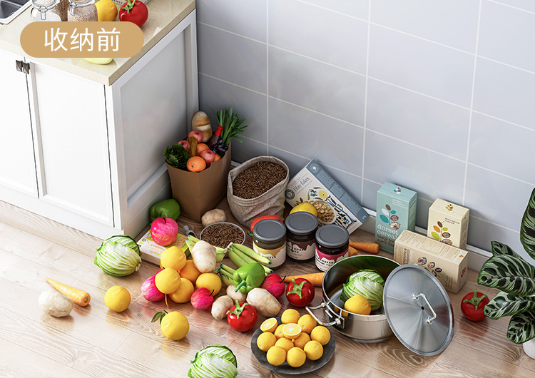 4 Tier Removable Kitchen Storage Rack , Anti Rust Kitchen Plate Rack Shelf