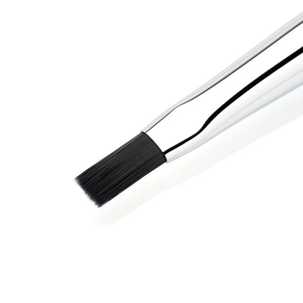 Flat Edge Firm Tightline Eyeliner Brush Antimicrobial Synthetic Hair