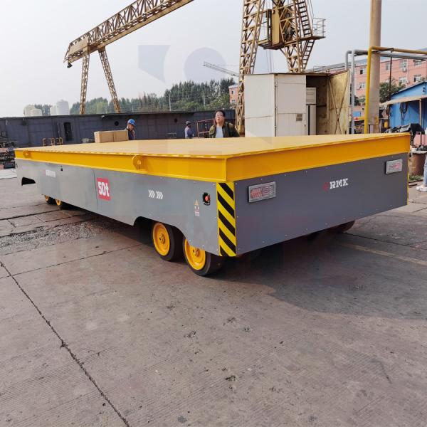 Battery Powered Heavy Duty Industrial Transfer Cart 50 Tons Electromagnetic Brake