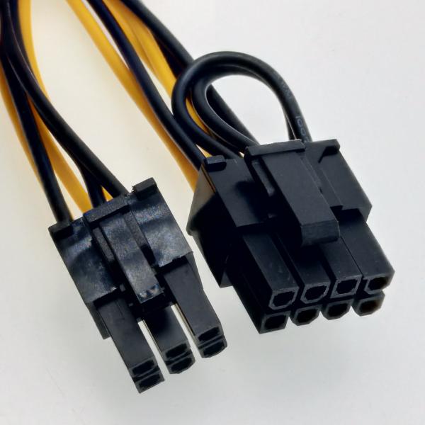 6 cabo distribuidor de corrente de Pin Male To 6+2 Pin Male Spliter PCIE GPU Minig