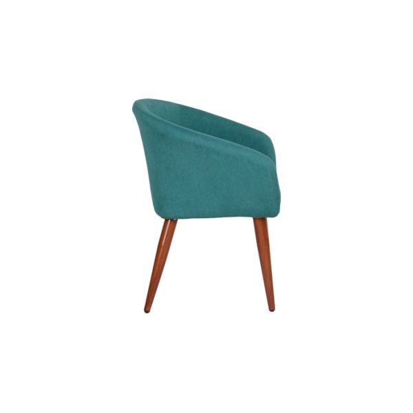 Versatile Hardwood Leg 77.5cm Height 70kg Load Fabric Lounge Chair