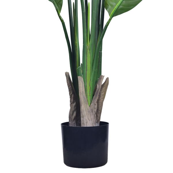 Haihong New Arrival Indoor Artificial Plants Realistic Bird Of Paradise Artificial Plant Tropical Palm Decoration Salon For Home