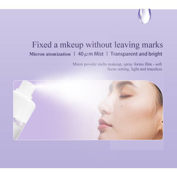 Custom  Anti Sweat Mist Oil Control Glitter Long-lasting Waterproof Makeup Setting Spray Makeup Private Label