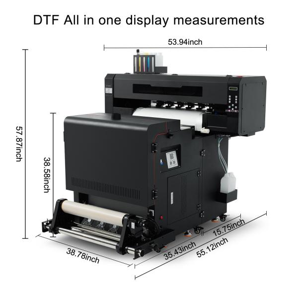 Pigment Ink Inkjet Printer for T Shirt Printing on 24inch A1 Size All in One Clothes