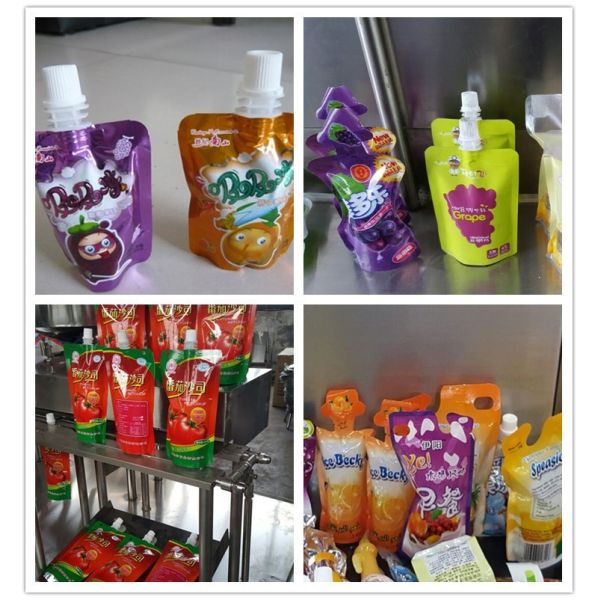 Baby Using Drink Aluminum Foil Packaging Bags Clear Disposable With Spout