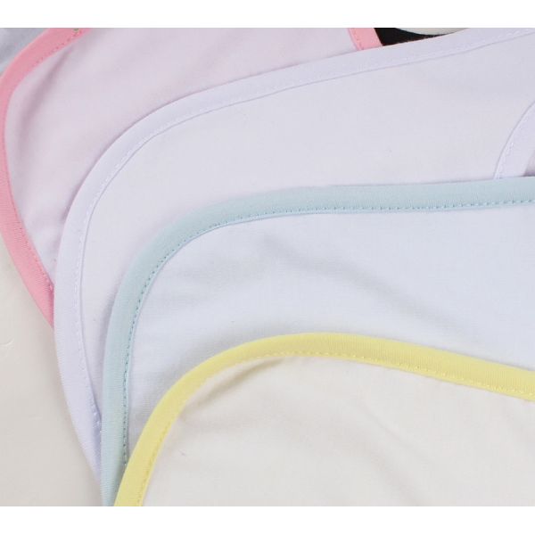 Sublimation Blanks Soft Cotton Terry Fancy Newborn Toddlers Baby Bibs For Feeding Teething Drooling