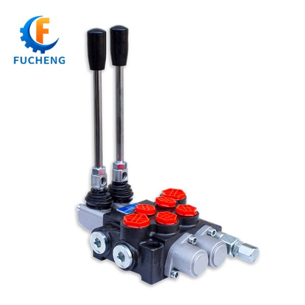 40lpm 6 Banks Joystick Hydraulic Monoblock Control Valves for Front Loader and Tractor Fucheng
