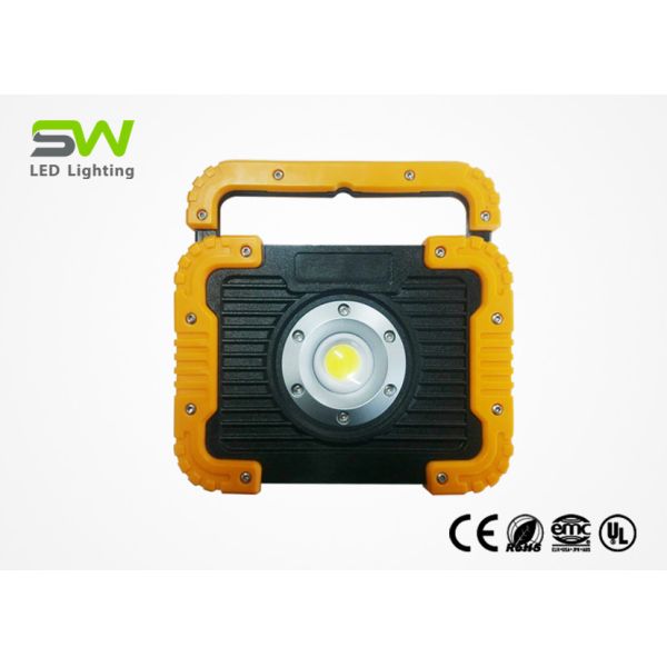 Yellow Color LED Rechargeable Cordless Work Light USB Output Regular Design