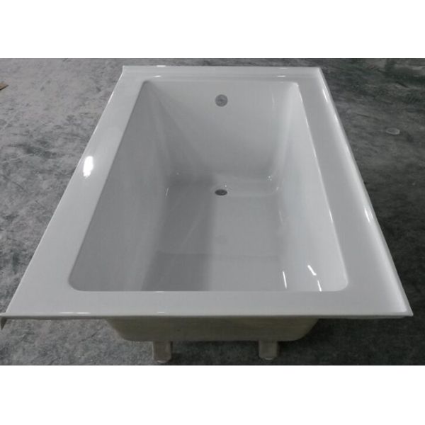 cUPC drop in acrylic sitting bathtub 3 sides tile flange North-America tub