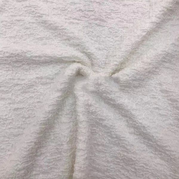 100% полиэстер 180-300gsm плиссировало связанный простиранием материал Crinkle равнины ткани