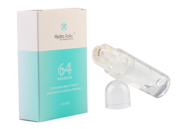 Microneedle Hydra Roller 64 Gold Tips dermal filler for hyaluronic acid facial massage derma roller bottle