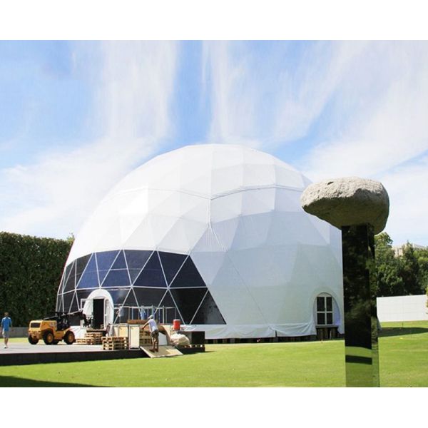200 People Luxury Geodesic Dome Tent / Fire Retardant Sport Dome Tent