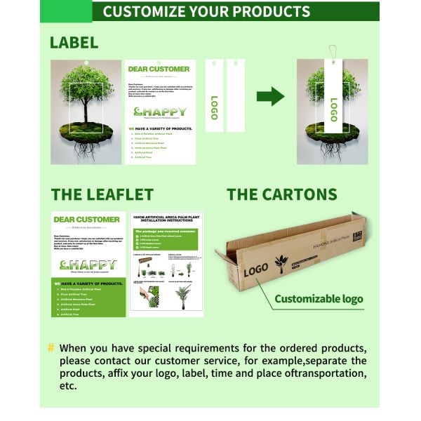 Green Palm Artificial Landscape Trees Potted Plants 120cm With Black Pot No Clor Fading