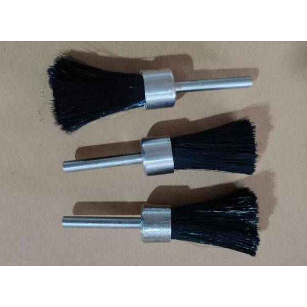 Long Shank White Color PP Wire Pen Brush 25mm for Polishing
