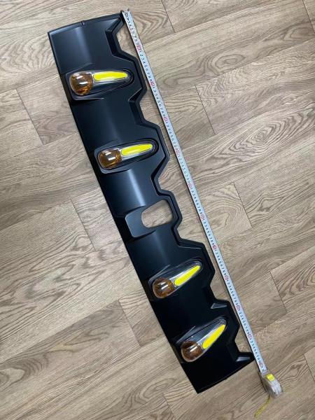 Auto ABS Material LED Front Roof Spoiler For Toyota Hilux Revo 2015-2016