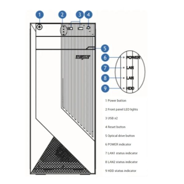 NP3020M5 Server 2 Intel E-2236 Tower Server with Processor Main Frequency of 4.8 GHz