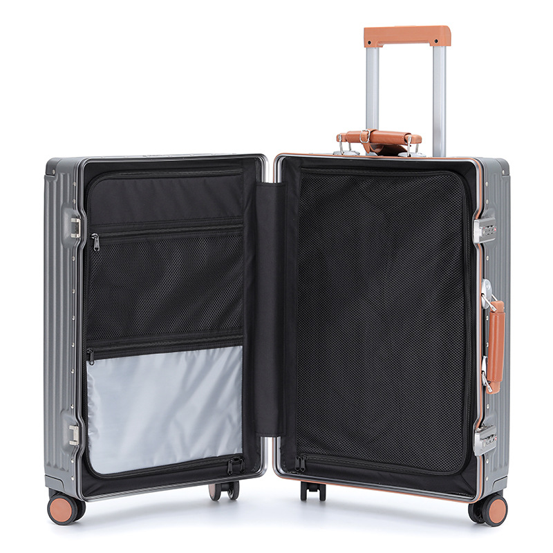 20in Business Travel Luggage Suitcase Silent Wheels Aluminum 24 Inch Suitcase