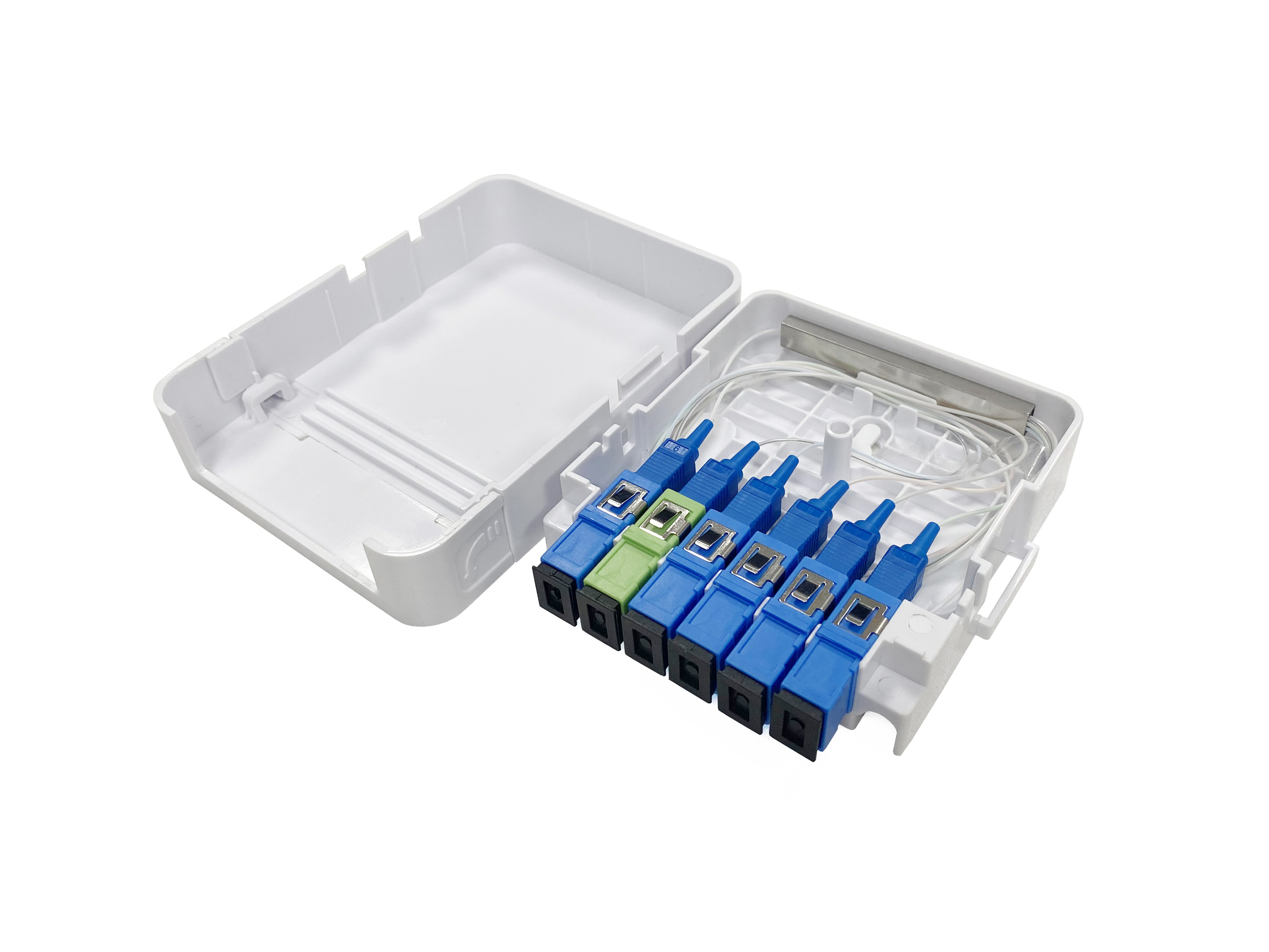 ISO Fiber Optic Termination Box Splitter Module Cassette Box 1*5 Mini PLC Splitter Box (Кассетная коробка для разделения оптических волокон)