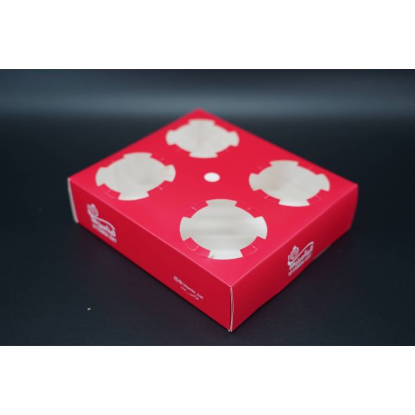 China Disposable Take-out Pulp Fiber Cup Carrier 4 Cup Holder Tray Pulp Molded Fiber 4 Cup Drink Carrier