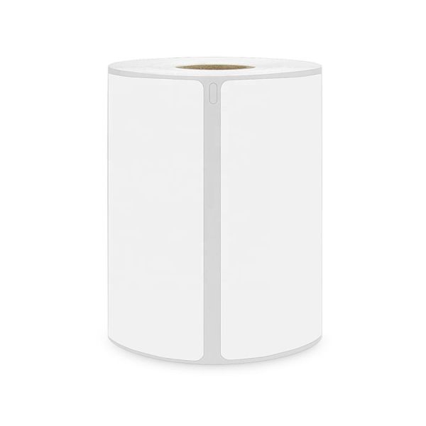 80mm Top Coated Direct Thermal Label Sticker 25.4mm 40mm Core for Supermarket