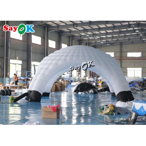 Раздувной шатер купола паука выставки шатра воздуха шатра 6.9x4mH лужайки портативный раздувной