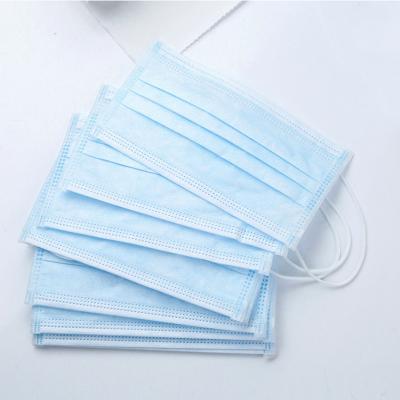 Highly Breathable Disposable Earloop Face Mask 3 Ply Protection Non Woven Face Mask
