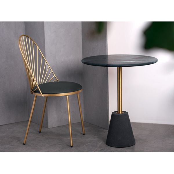 Popular Industrial Metal Frame Dining Chairs / Durable Dining Chairs Anti Scratch