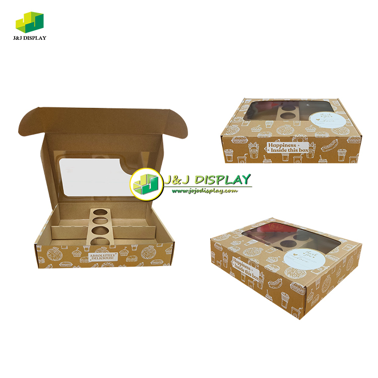 Digital Printed Kraft Color Box Matt Cake Kraft Color Box Multi Functional Custom Display Boxes Cardboard