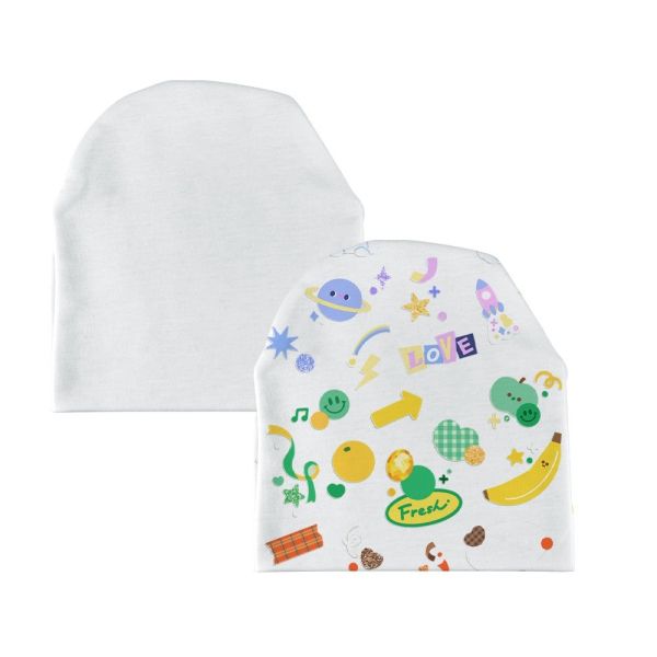 White Newborn Sublimation Blank Baby Hat Personalized Custom Polyester Super Soft Sublimation Babies Hats