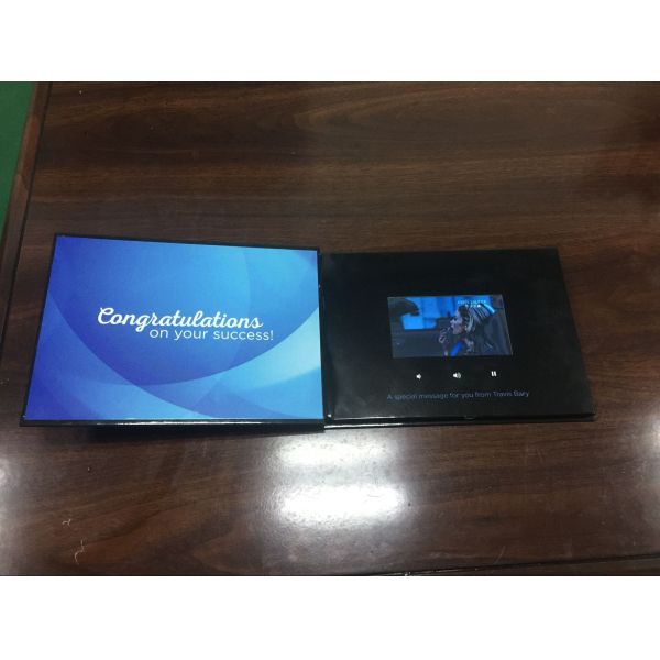 Tarjeta de felicitación de pantalla TFT LCD con pantalla de video con alta resolución conveniente