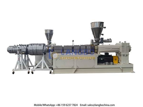 High Output Long Working Lifetime Precision Extrusion Line For PVC Double Cavity Pipes