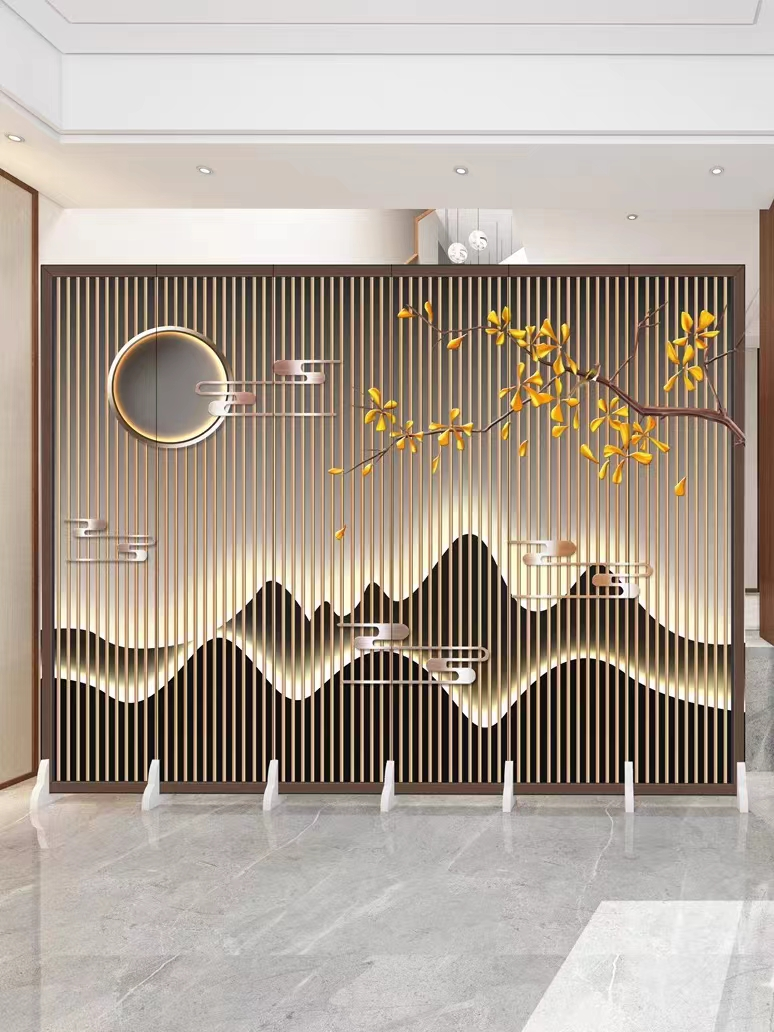 Le métal titanique de cloison de séparation d'écran d'acier inoxydable a creusé l'écran de diviseur de pièce