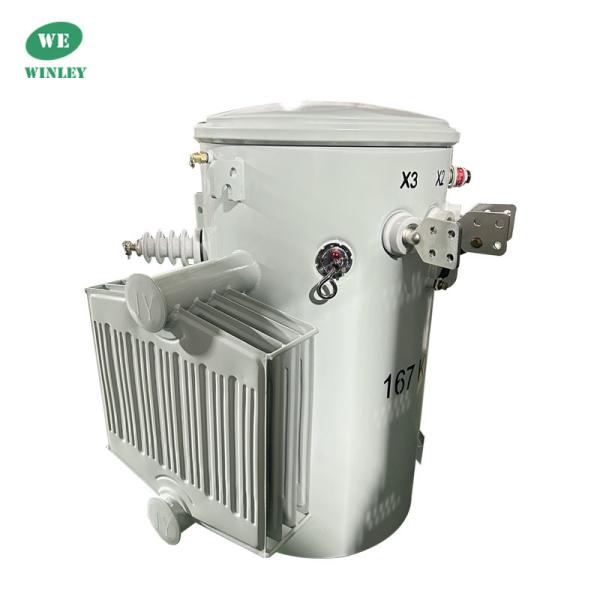 CSP Type 167Kva Single Phase Pole Mounted Transformer Distribution 4160V Oil Immersed  ANSI IEEE CSA  Standard 100Hz