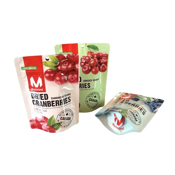 Stand up gold zip lock bags stand up snack packaging