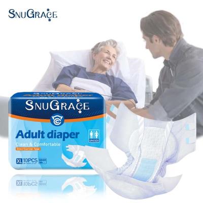 Fraldas descartáveis para adultos Odm Oem Alta Absorção Anti-Fugas 3D Canal de Prevenção