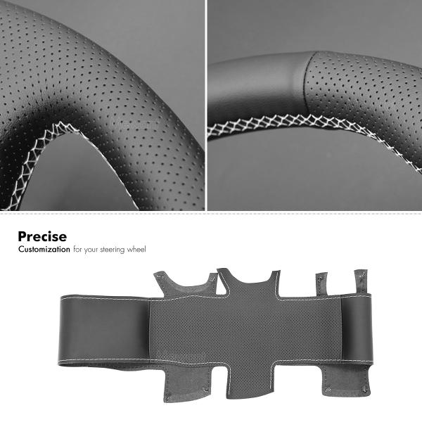 Hand Sewing Artificial Leather Steering Wheel Cover for Peugeot 308 CC SW RCZ 3008 5008 2007-2017