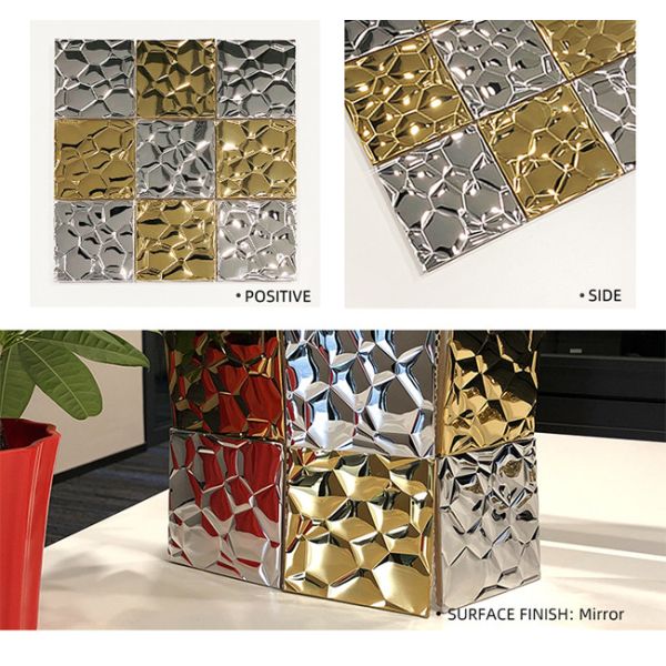 лист нержавеющей стали пульсации воды 8k