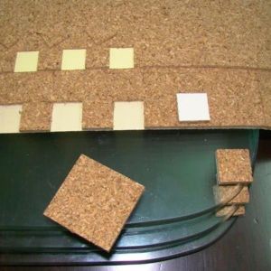Eco Adhesive Cork Pads Easy Installation Glass Separator Pads