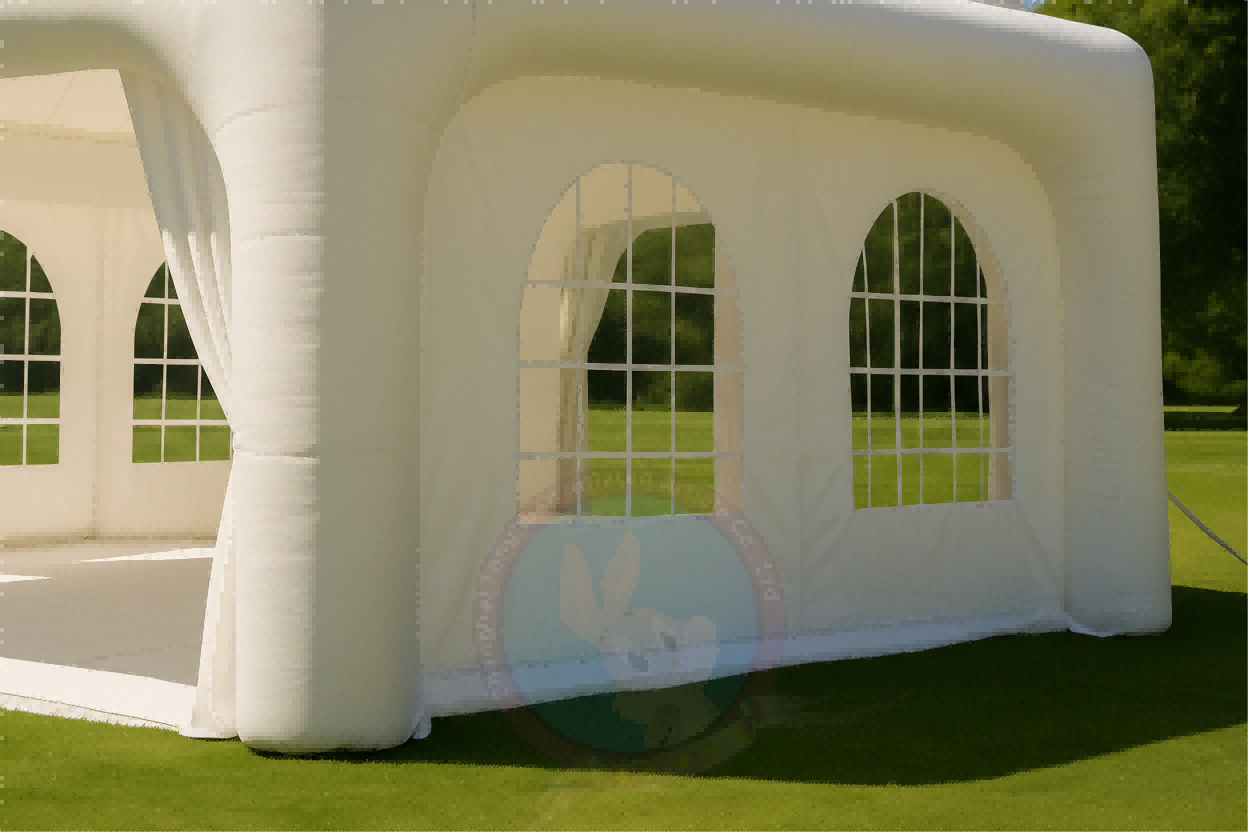 Custom Durable White Wedding Festival Celebration Tent Giant Inflatable PVC Palace Tent for Outdoor Exhibitions Weddings Events