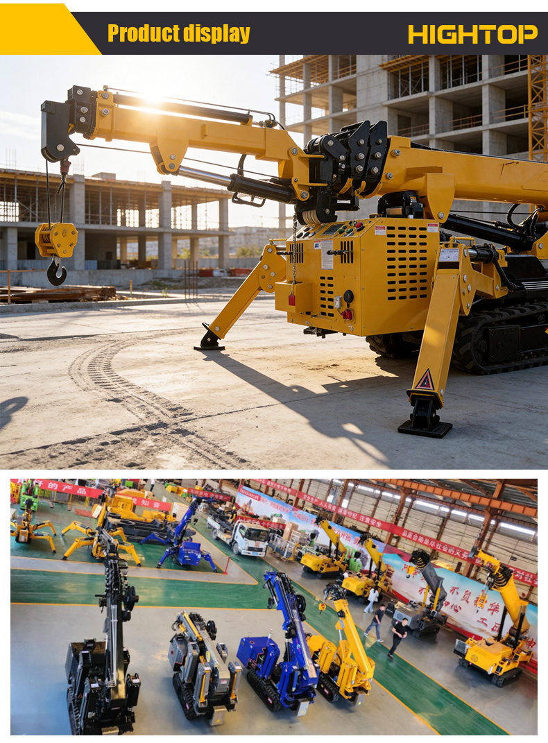HTSC300-3 Ton Crawler Spider Crane with 10.5m Max Working Radius