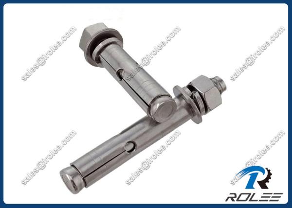 304/A2 Stainless Steel Hex Nut Expansion Sleeve Anchor Bolts