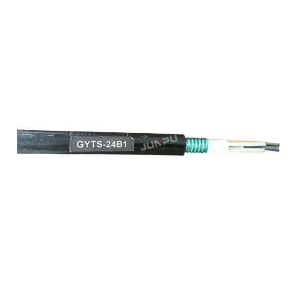 Duct GYTS 48 Core Outdoor Fiber Optic Cable , CE Armored Optical Cable