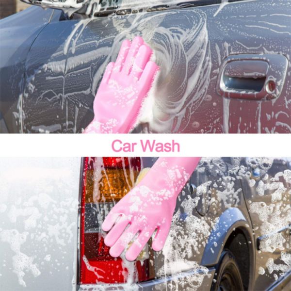 Подгонянное теплостойкое перчаток Dishwashing силикона кухни многоразовое