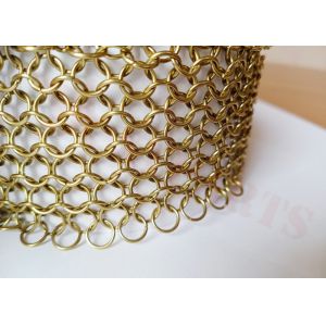 занавес сетки кольца 7mm сваренный нержавеющей сталью для украшения космоса